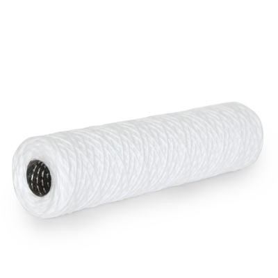 Polypropylene string wound with stainless steel core